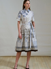 HALF-SLEEVES DRESS: SEVILLE IVORY
