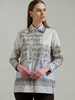 COLLARED COTTON PRINTED SHIRT SEVILLE IVORY