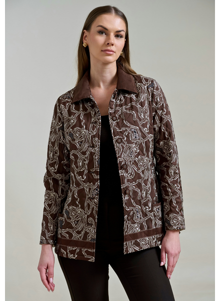 WELLINGTON CHOCOLATE  QUILTED JACKET