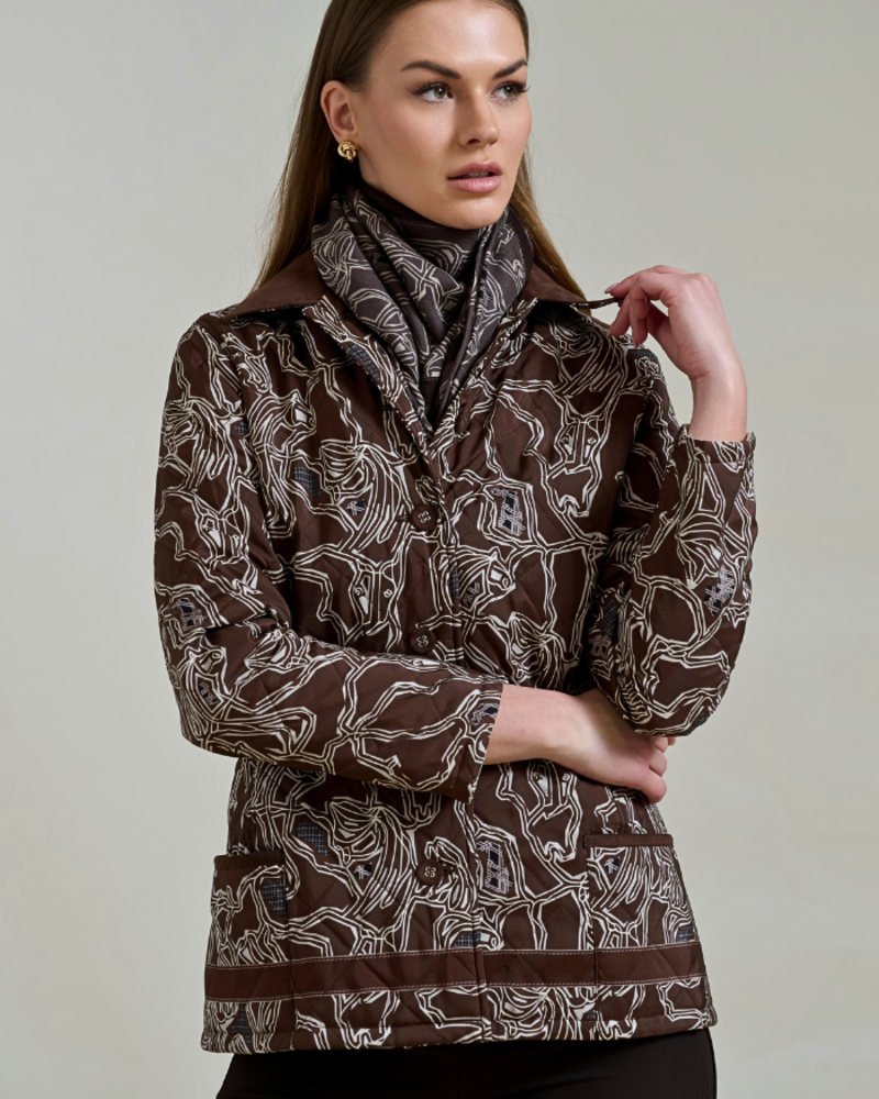 WELLINGTON CHOCOLATE  QUILTED JACKET