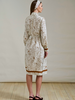 WELLINGTON IVORY LONG SLEEVES SILK DRESS