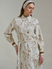 WELLINGTON IVORY LONG SLEEVES SILK DRESS