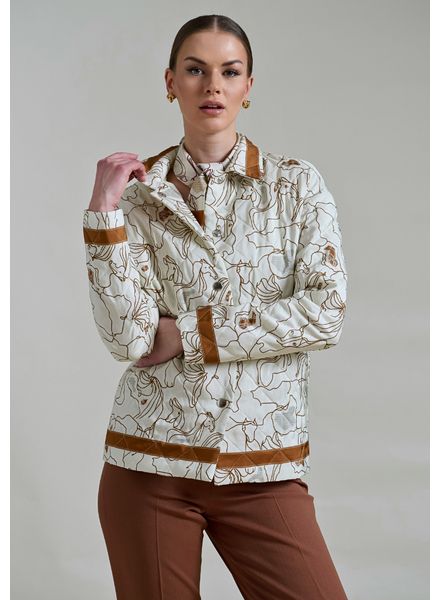 WELLINGTON IVORY  QUILTED JACKET
