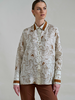COLLARED SILK PRINTED SHIRT: WELLINGTON IVORY
