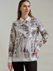 COLLARED SILK PRINTED SHIRT: LAKE COMO CHOCOLATE