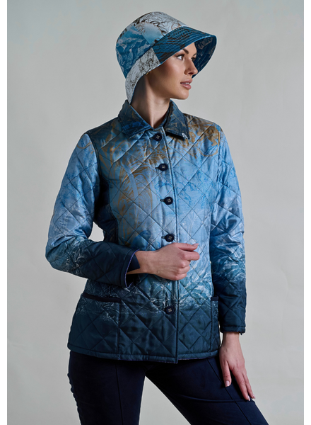SAFARI BLUE QUILTED JACKET