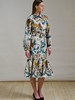 SICILY SILK LONG SLEEVE DRESS