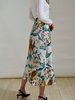 SILK  MIDI SKIRT: SICILY