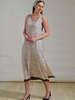 SILK SLEEVELESS DRESS: SARATOGA