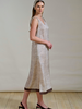 SILK SLEEVELESS DRESS: SARATOGA