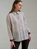 COLLARED SILK PRINTED SHIRT: SARATOGA