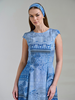 LONG SILK DRESS WITH CAP SLEEVES: SEVILLE