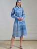 SILK LONG SLEEVE DRESS PRINTED SEVILLE