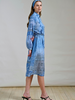 SILK LONG SLEEVE DRESS PRINTED SEVILLE