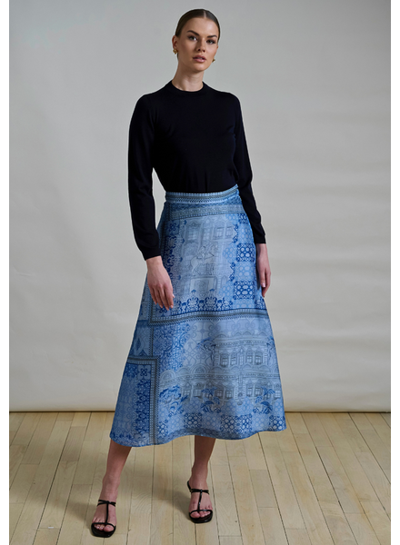 SILK  LONG SKIRT: SEVILLE