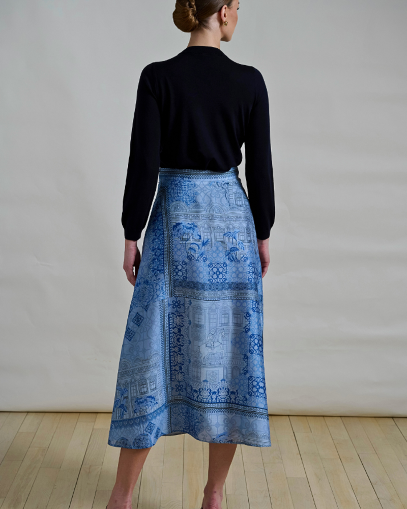 SILK  LONG SKIRT: SEVILLE
