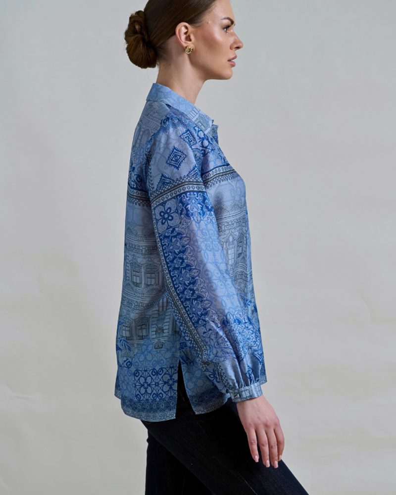 SILK PRINTED SHIRT: SEVILLE