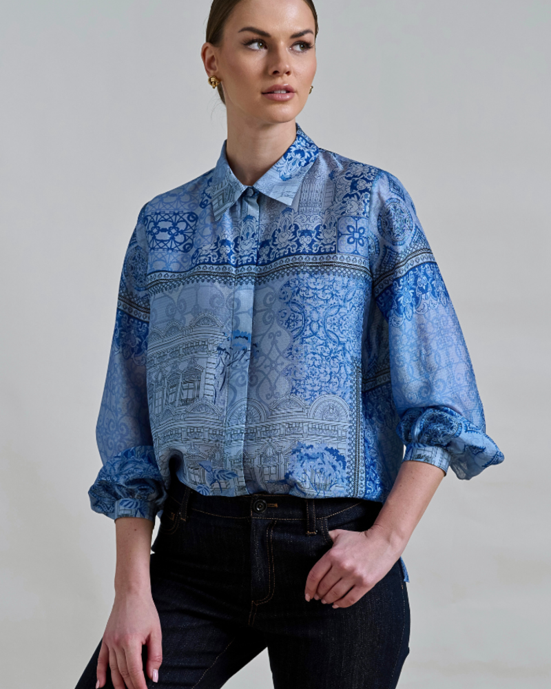 SILK PRINTED SHIRT: SEVILLE