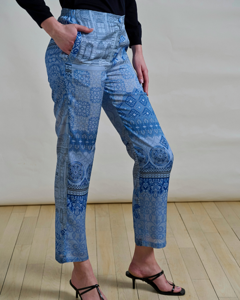 SILK PANTS PRINT: SEVILLE