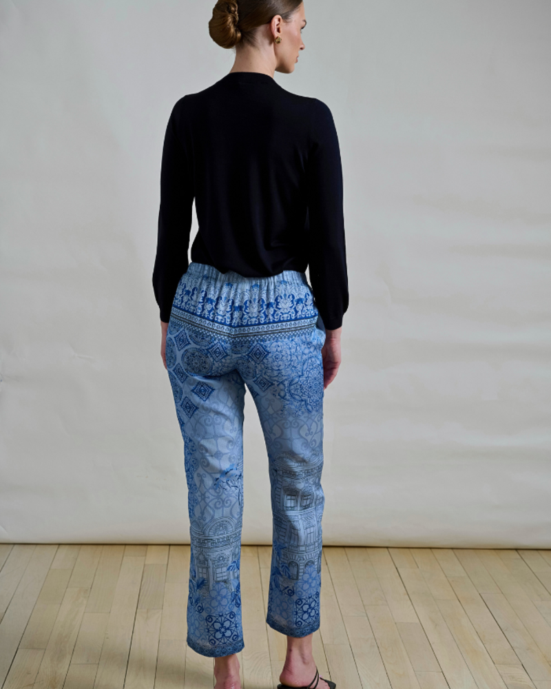 SILK PANTS PRINT: SEVILLE