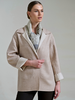 DOUBLE FACE CHECKERED CASHMERE W/ POCKETS : BEIGE