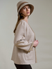 DOUBLE FACE CASHMERE & SILK JACKET W/ POCKETS : BEIGE