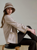 DOUBLE FACE CASHMERE & SILK JACKET W/ POCKETS : BEIGE