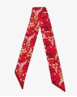 SILK TWILLY: ZANZIBAR RED- 32" x 3"