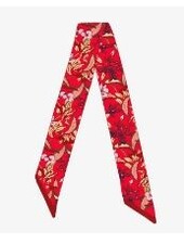SILK TWILLY: ZANZIBAR RED- 32" x 3"