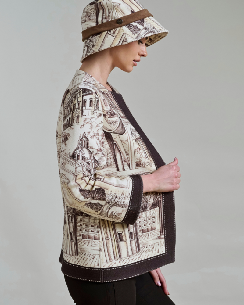 CASHMERE BUCKET HAT: MODERN LAKE COMO