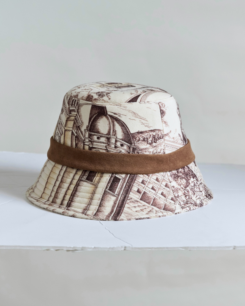 CASHMERE BUCKET HAT: MODERN LAKE COMO
