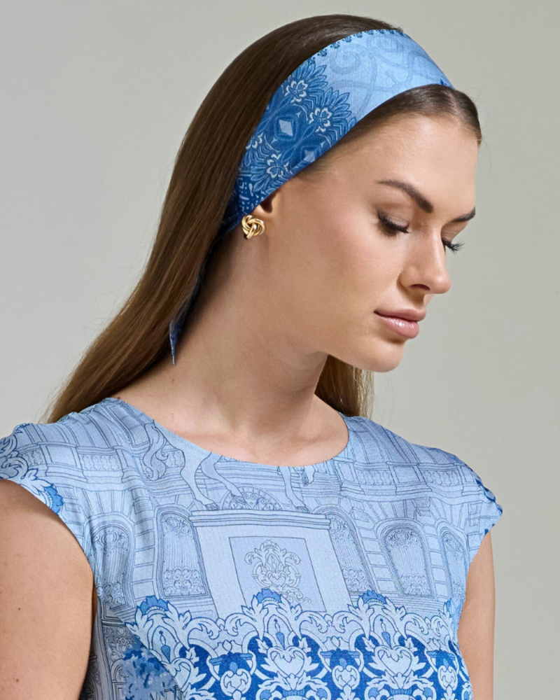 SILK TWILLY: SEVILLE BLUE 32" x 3"