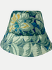 PRINTED SILK BUCKET HAT: CORSICA: GREEN