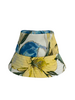 PRINTED SILK BUCKET HAT: SICILY: BLUE
