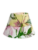 PRINTED COTTON BUCKET HAT: MARGARITA PINK