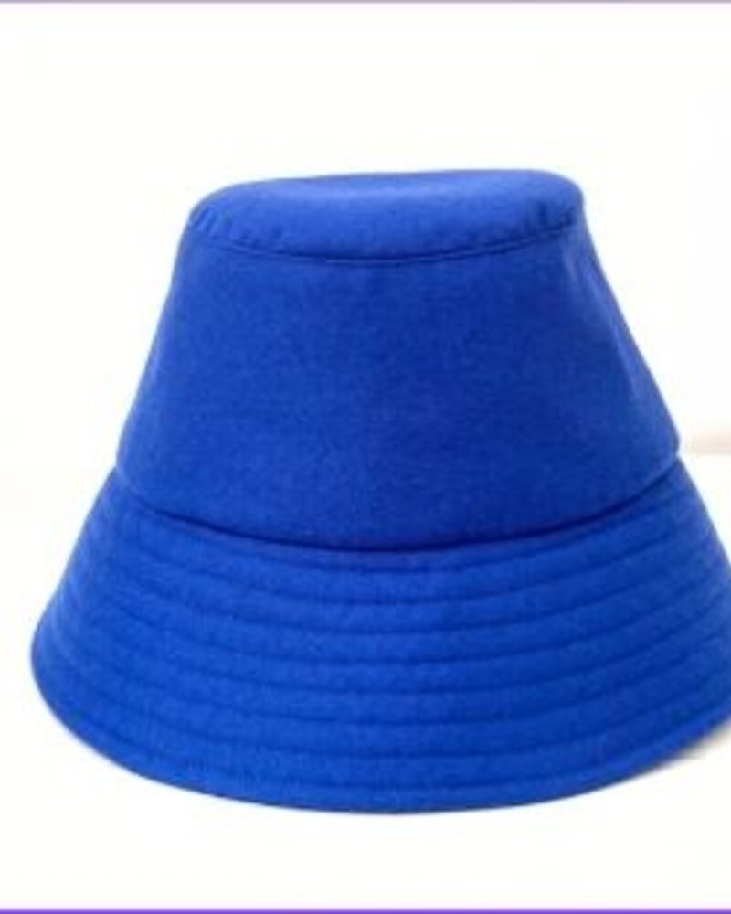 CASHMERE BUCKET HAT: INK BLUE