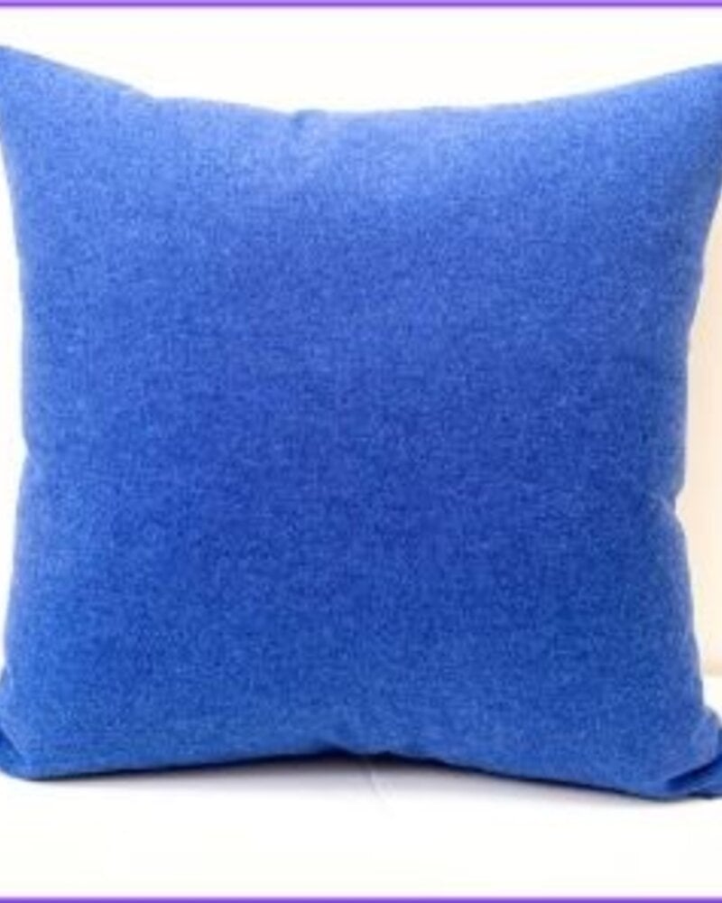 DOUBLE FACE CASHMERE  PILLOW NAVY STRIPPED: 21" X 21"