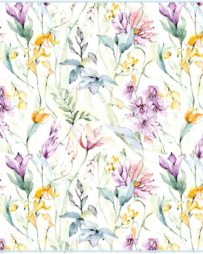 CASHMERE PRINTED SCARF:PULIA: IVORY