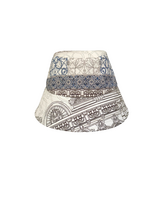 PRINTED SILK BUCKET HAT: SEVILLE IVORY