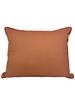 HERRINGBONE ORANGE AND SAND PILLOW