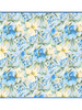 CASHMERE PRINTED SCARF: SICILY: BLUE