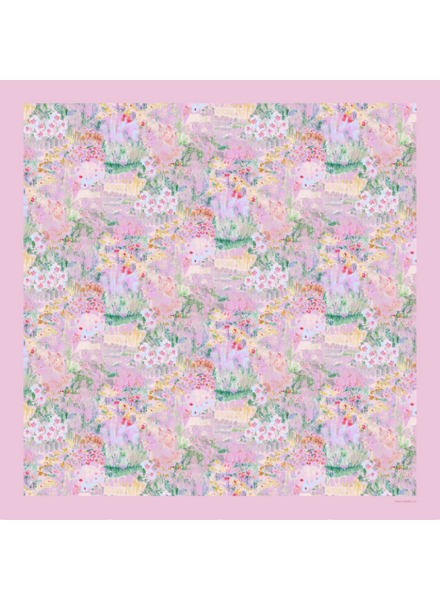 CASHMERE PRINTED SCARF: SPELLO: PINK