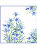 CASHMERE PRINTED SCARF: DANCING LADY FLOWERS: BLUE