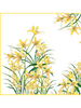 CASHMERE PRINTED SCARF: DANCING LADY FLOWERS: YELLOW