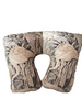 SILK SCARF QUILTED TRAVEL NECK PILLOW: SAFARI: BEIGE