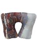 SILK SCARF QUILTED TRAVEL NECK PILLOW: VENICE: BLUE