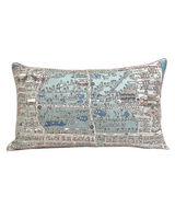 PALM BEACH BLUE PRINT SCARF PILLOW - Copy - Copy