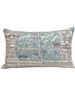 PALM BEACH BALTIC BLUE PRINT SCARF PILLOW 16X24