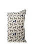 SILK QUILTED PILLOW: POODLE PRINT: GREY 21"X21"