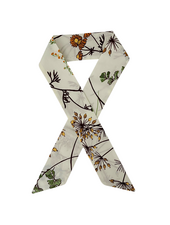 COTTON TWILLY: MARGARITA PRINT: IVORY - 32" x 3"